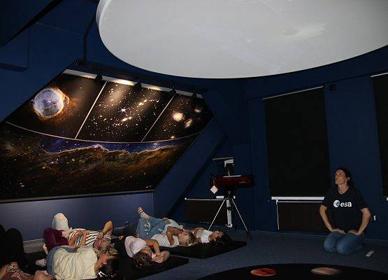 Warsztaty w planetarium Zielonej Szkoły